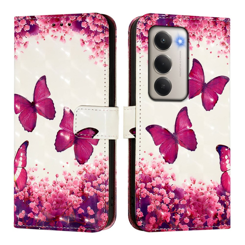 Funda Xiaomi Redmi 15 5G Rosa Mariposas