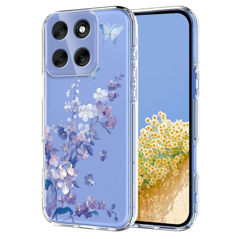 Moto G86 5G Funda Transparente con Flores