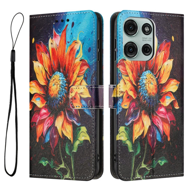 Moto G86 5G / G86 Power 5G Caso patrón de girasol