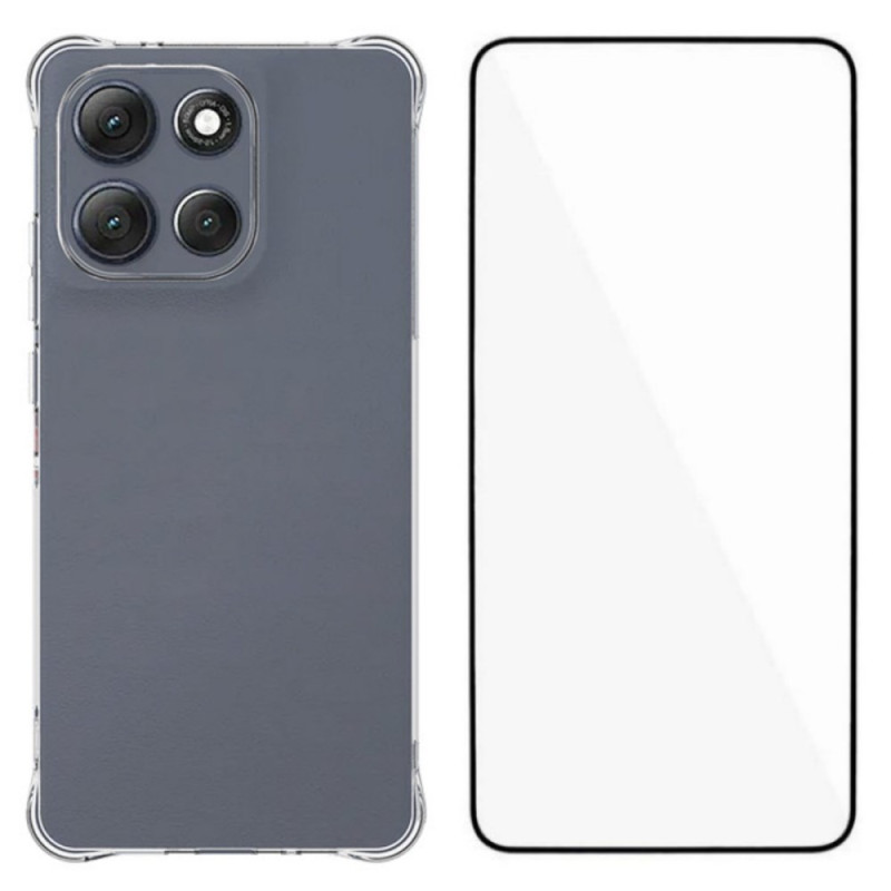 Moto G86 Power 5G Funda Transparente Reforzada con Protector de Pantalla