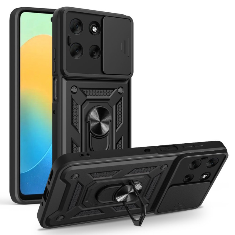 Funda Moto G56 5G Tapa deslizante para cámara y soporte