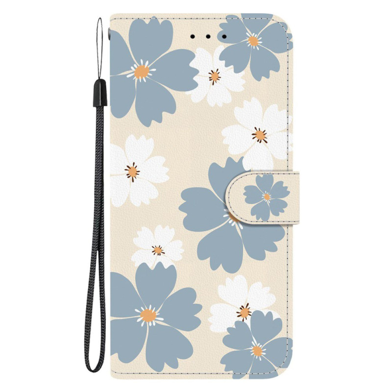 Funda Xiaomi Redmi 15C 4G / 5G / Poco C85 Flores Grises y Blancas