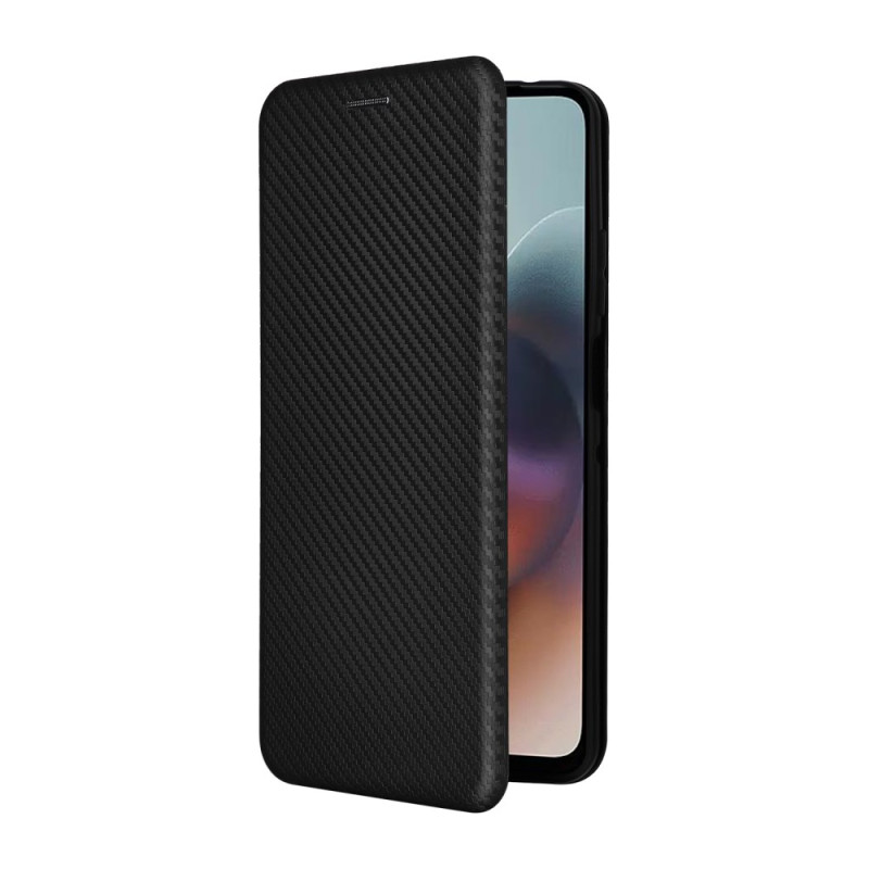 Flip Cover Moto G56 5G Fibra de Carbono