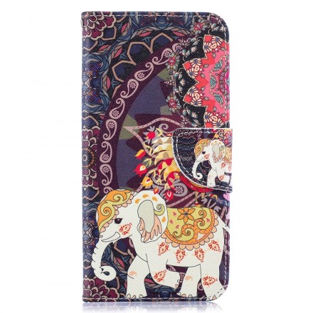 Funda Samsung Galaxy A50 Mandala Ethnic Elephants