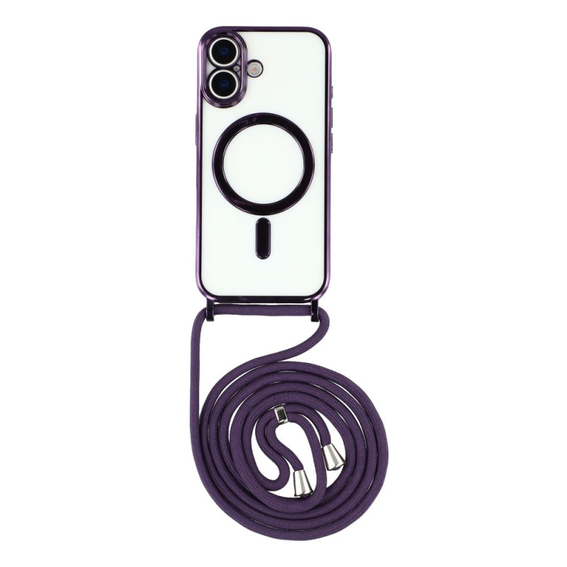 Funda transparente con cable MagSafe compatible con iPhone 17
