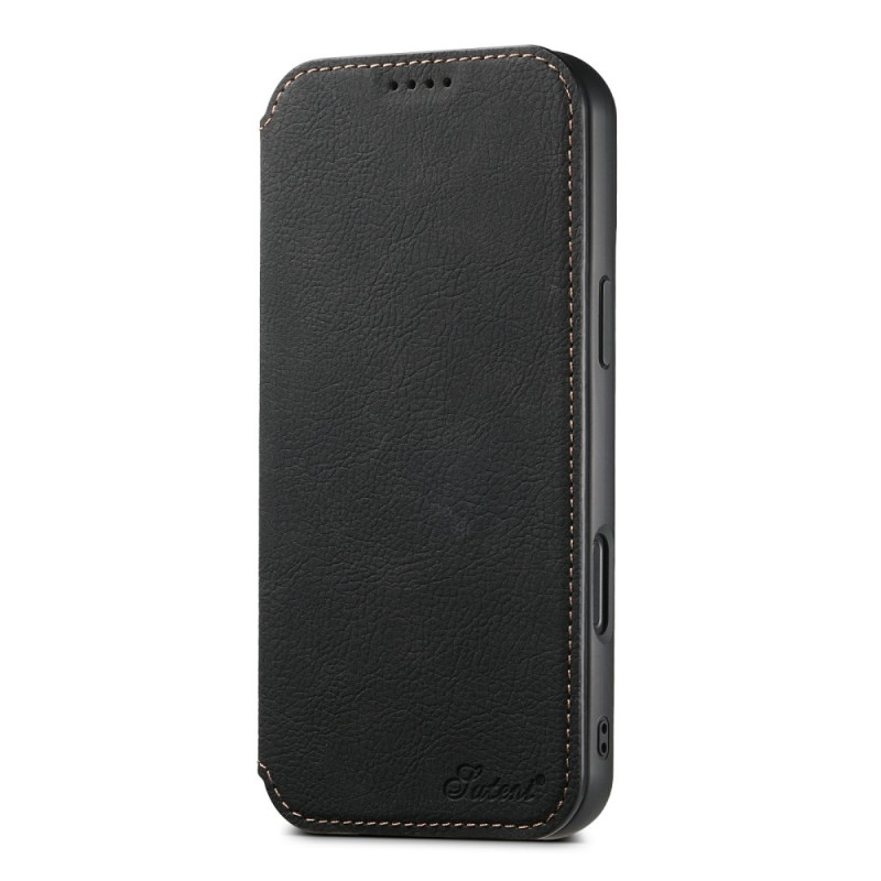 Flip Cover iPhone 17 Compatible MagSafe Style Piel