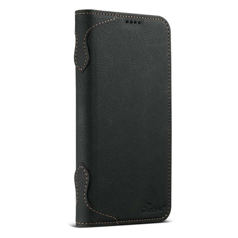 Flip Cover iPhone 17 Pro Compatible MagSafe Textura Litchi