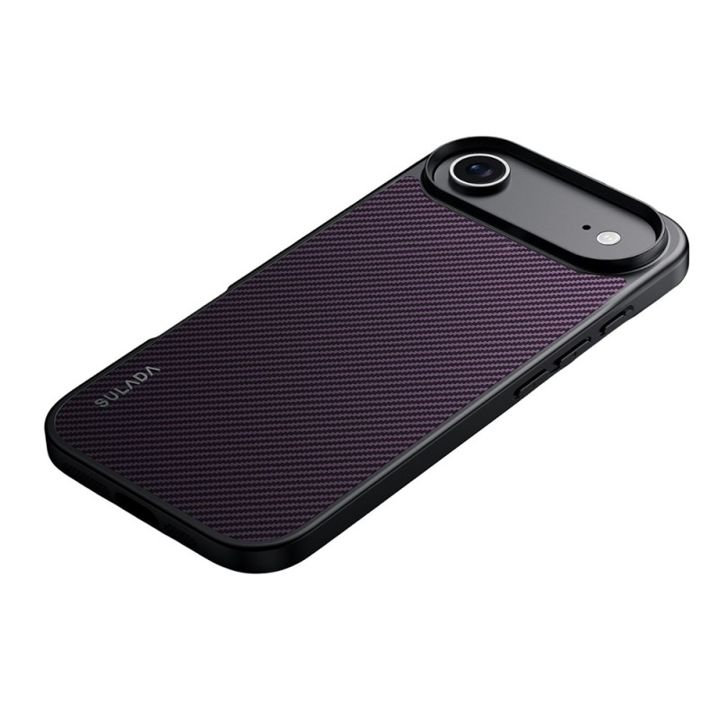 Funda de fibra de carbono MagSafe compatible con iPhone 17 Air
