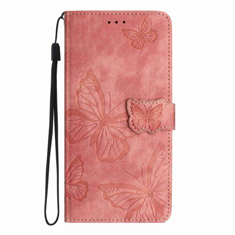 Funda Xiaomi Redmi 15 4G Efecto Gamuza Mariposas