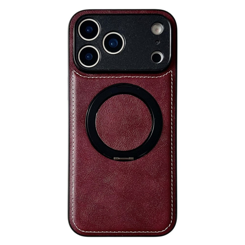 Funda y soporte magnéticos de polipiel para el iPhone 17 Pro Max