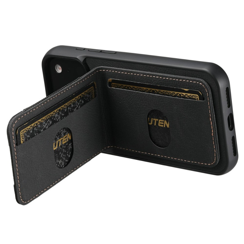 Funda iPhone 17 Pro Max Soporte y tarjetero de aspecto retro