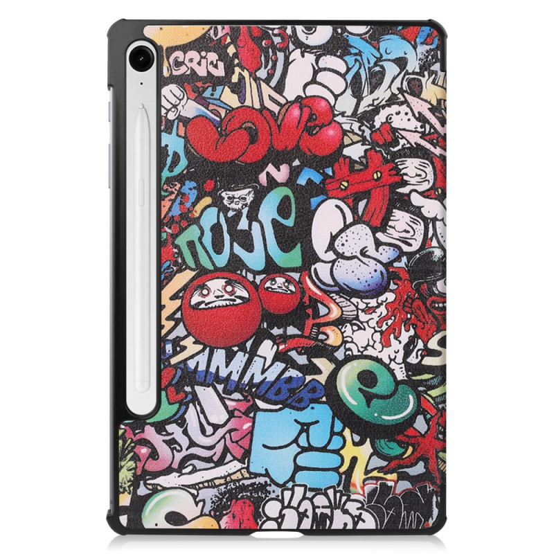 Funda Smart Funda
Samsung Galaxy Tab S10 Lite Soporte Stylus Reforzado Graffiti