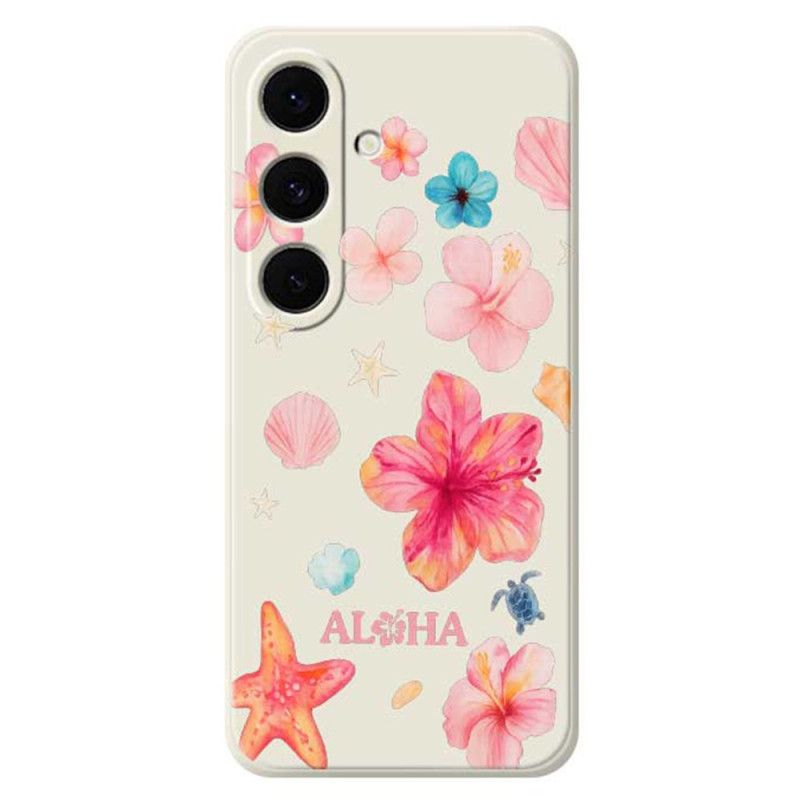 Samsung Galaxy S25 FE Funda de silicona Floral