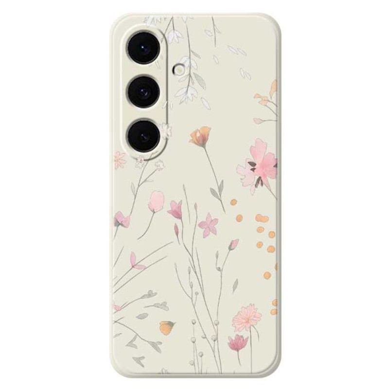 Funda de silicona Samsung Galaxy S25 FE Flores de colores