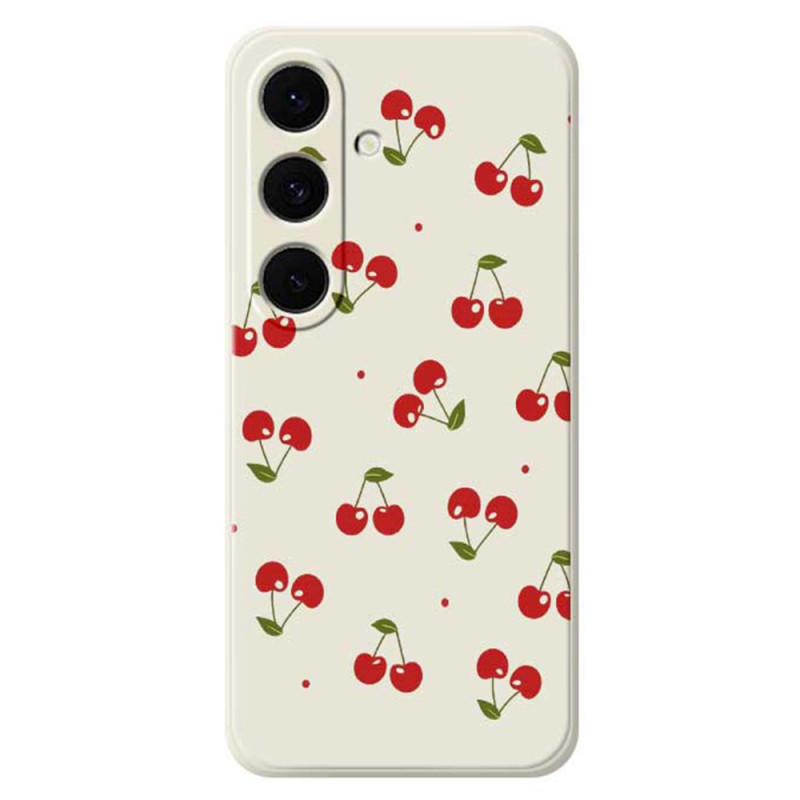 Funda de silicona Samsung Galaxy S25 FE Cherry
