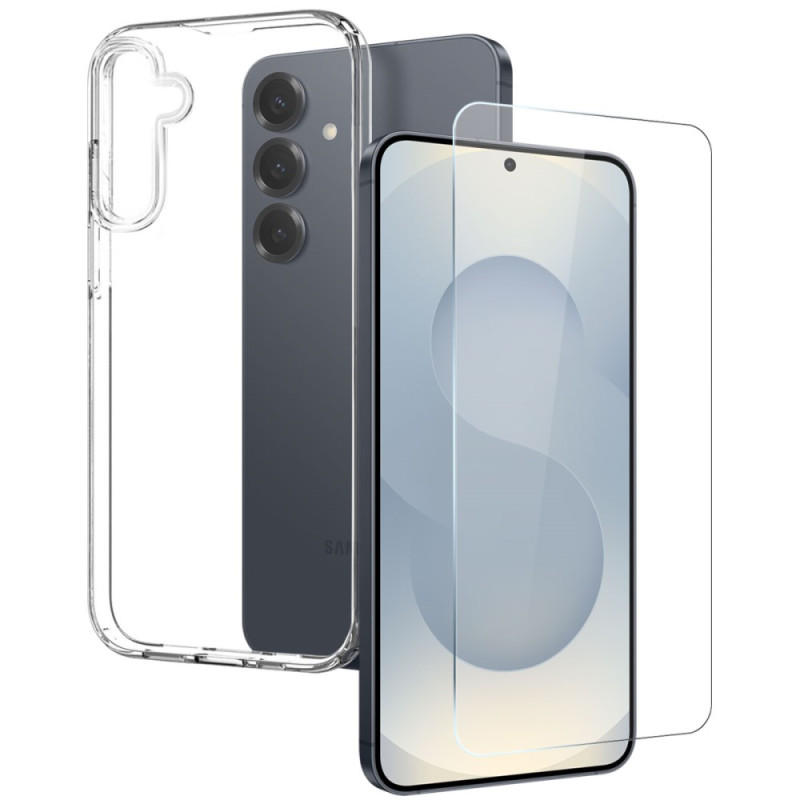 Samsung Galaxy S25 FE Funda transparente con protector de pantalla