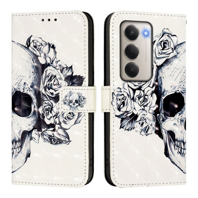 Funda Xiaomi Redmi 15 4G Flower Skull