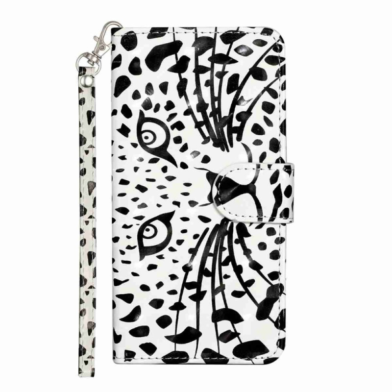Xiaomi Redmi 15 4G / 5G Funda con colgante
para la cabeza de leopardo