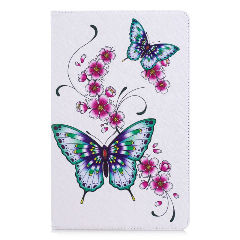 Housse Samsung Galaxy Tab A 10.5 (2018) Papillons et fleurs