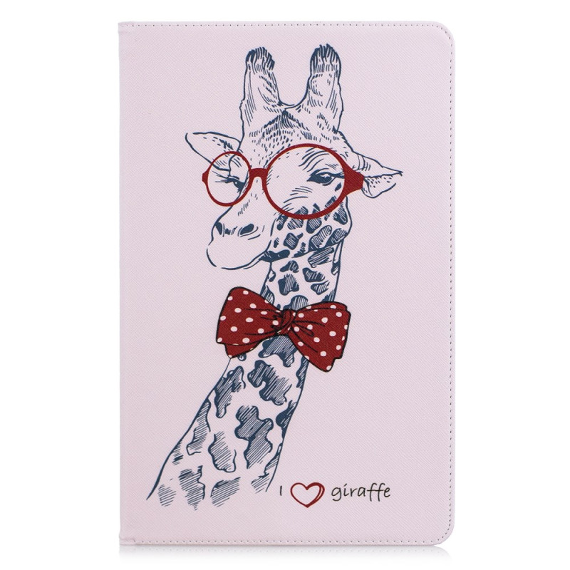 Étui Samsung Galaxy Tab A 10.5 (2018) Girafe avec Lunettes
