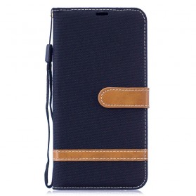 Funda con colgante de tela y cuero para el Huawei Y7 2019