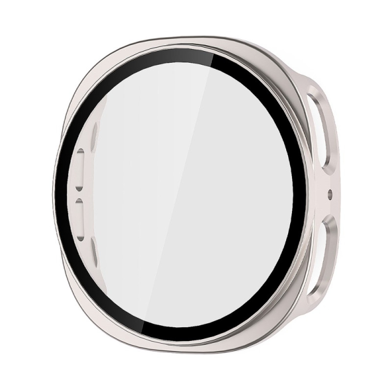 Samsung Galaxy Watch8 44mm Funda de plástico con protector de pantalla de cristal templado