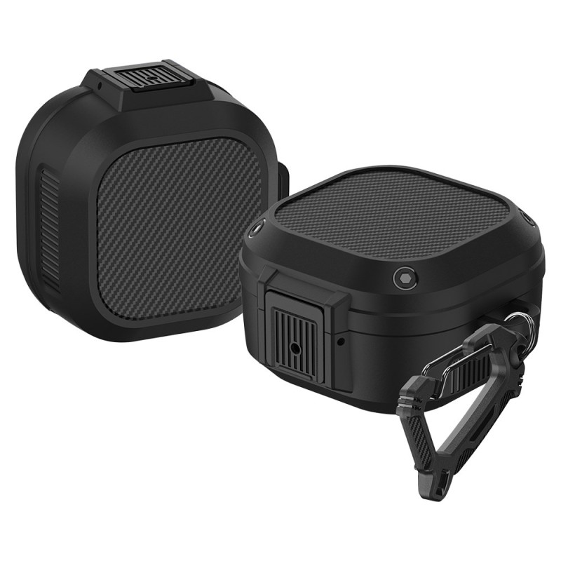 Funda híbrida con mosquetón Samsung Galaxy Buds2 Pro / Buds2 / Buds Pro / Buds Live