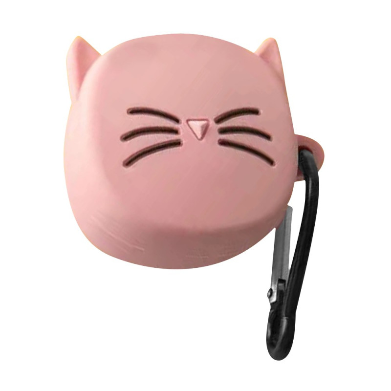 Samsung Galaxy Buds FE Funda Gato Rosa