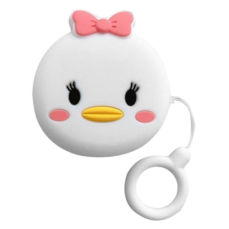 Funda Samsung Galaxy Buds FE Pato con lazo rosa