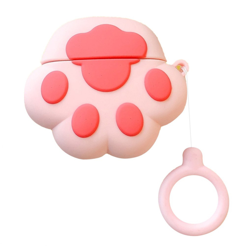 Funda de pata de gato rosa Samsung Galaxy Buds FE