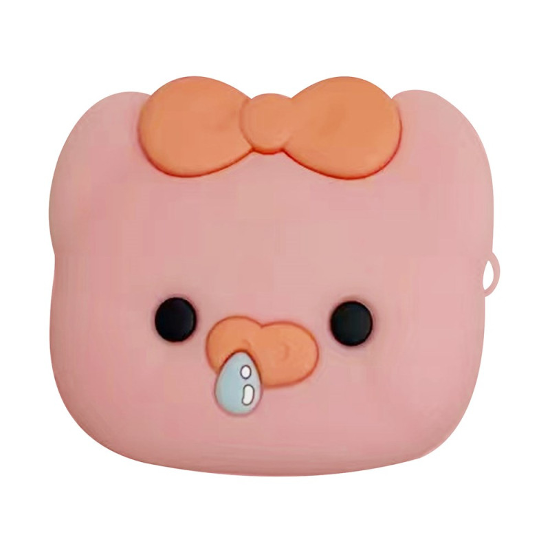 Funda Samsung Galaxy Buds FE Cerdo con lazo de mariposa