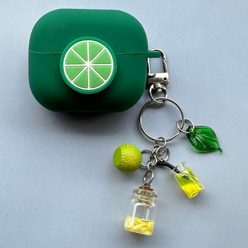 Funda Samsung Galaxy Buds3 Pro / Buds3 Lime con colgante