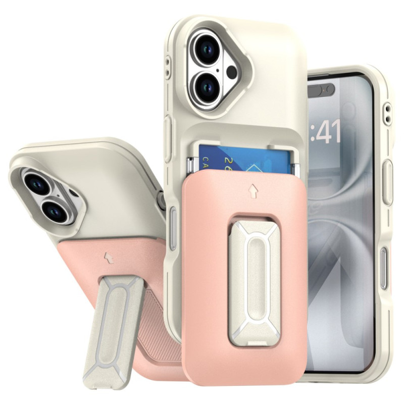 Funda iPhone 16 Soporte y tarjetero oculto