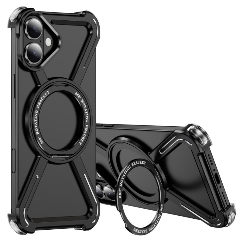 Funda Bumper para iPhone 16 Soporte Giratorio y Compatibilidad MagSafe