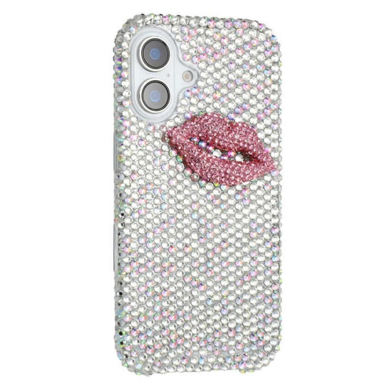 Coque iPhone 16 Strass et Lèvres