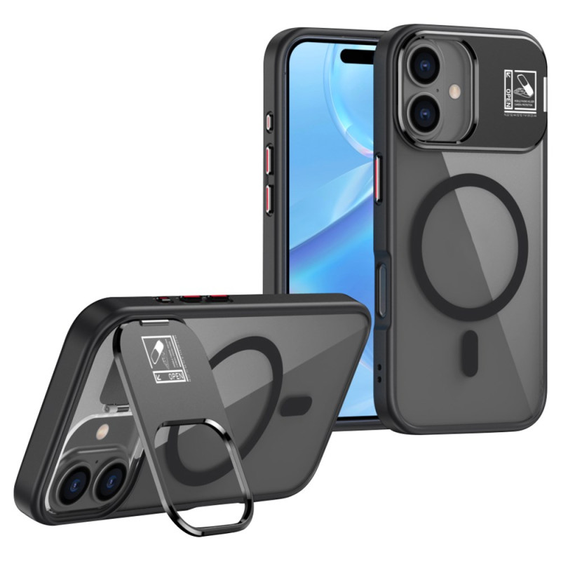 Funda iPhone 16 Plus MagSafe Marco de lente plegable