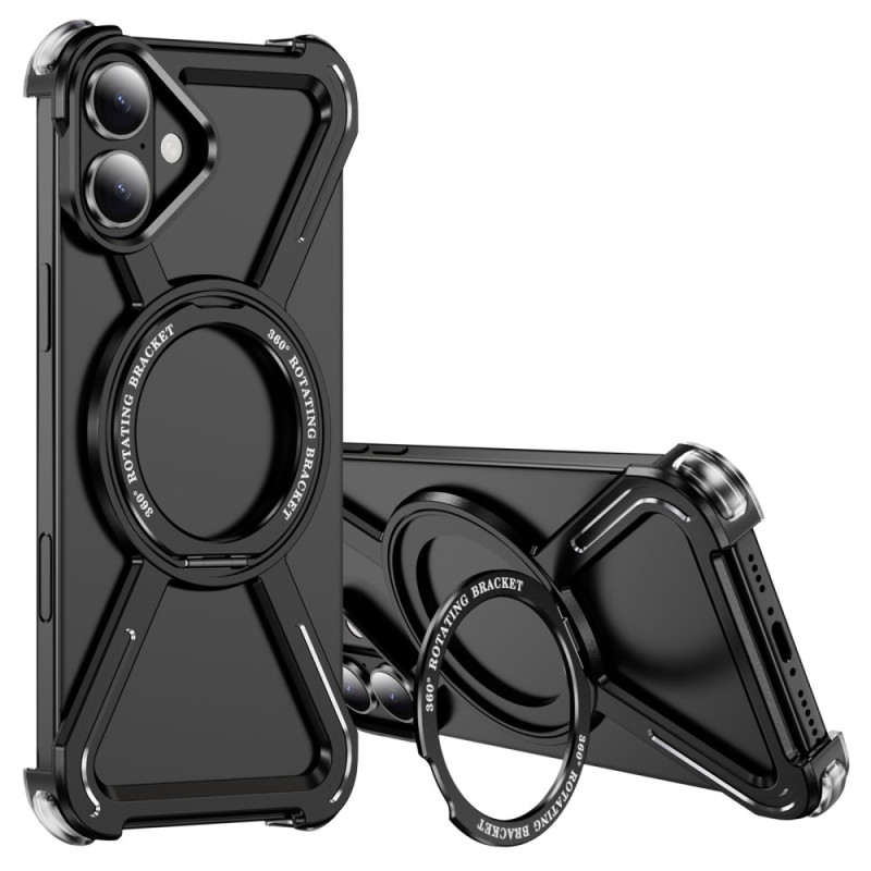 Funda Bumper para iPhone 16 Plus con soporte giratorio