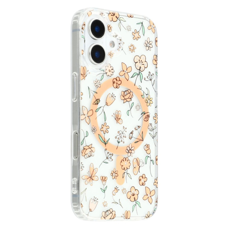 Funda para iPhone 16 Plus compatible MagSafe Fleurettes