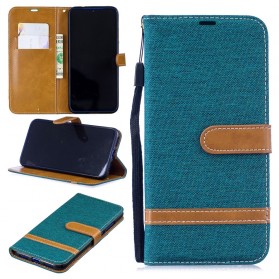Funda Xiaomi redmi Note 7 efecto tela y cuero