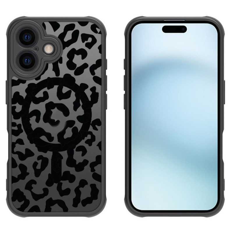 Funda iPhone 16 Plus Magsafe Patrón de leopardo