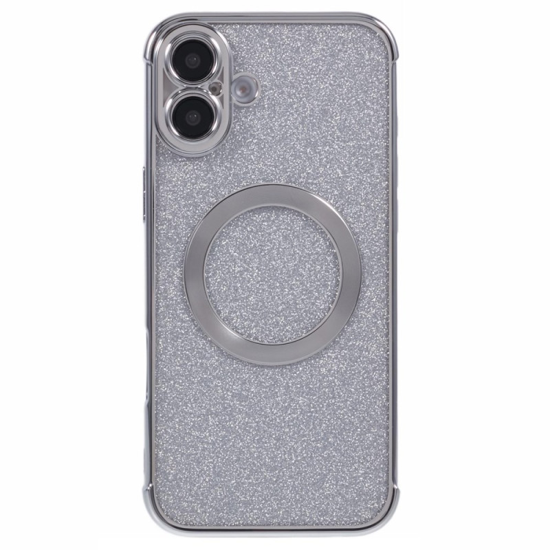 Funda transparente con purpurina para iPhone 16 Plus