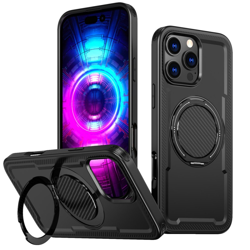 Funda MagSafe para iPhone 16 Pro Max con soporte de efecto metálico