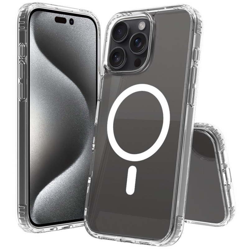 Funda MagSafe transparente para iPhone 16 Pro Max