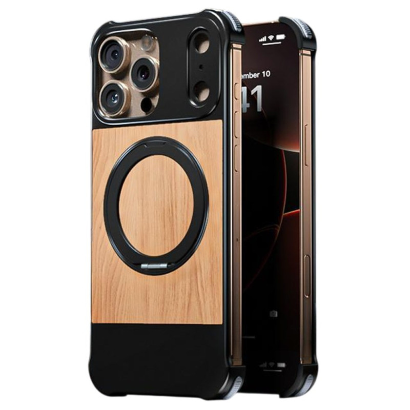 Funda Magnética iPhone 16 Pro Max Incrustación Madera