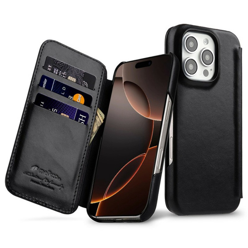 Flip Cover iPhone 16 Pro Max MagSafe Piel auténtica