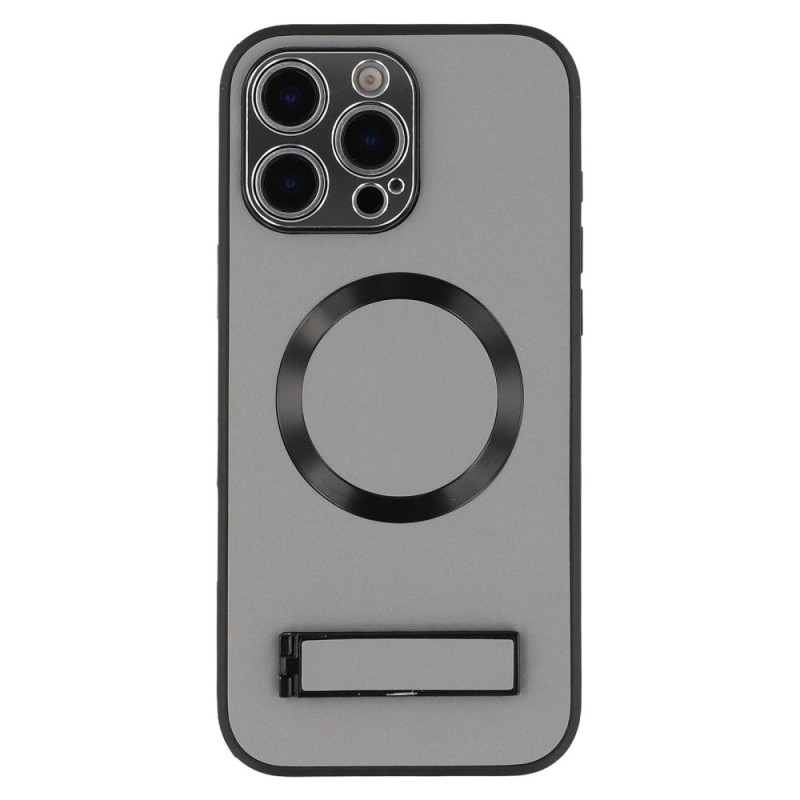 Funda Compatible iPhone 16 Pro Max MagSafe Efecto Piel Soporte Integrado