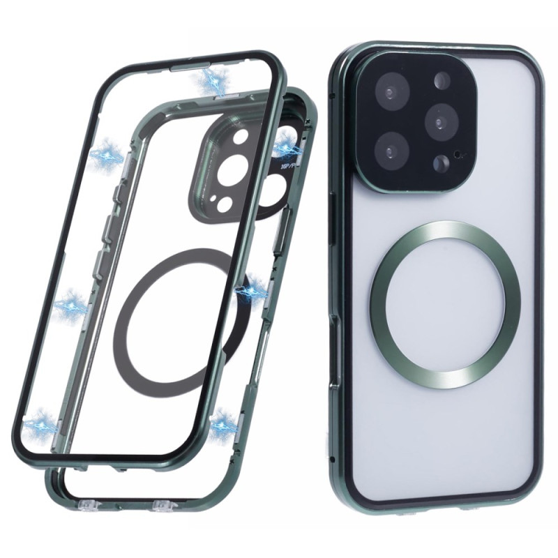 Funda de cristal templado
 de doble cara Magsafe para iPhone 16 Pro Max