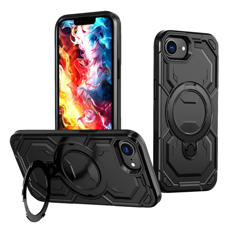 Funda ultrarresistente para iPhone 16E con soporte magnético para anillos