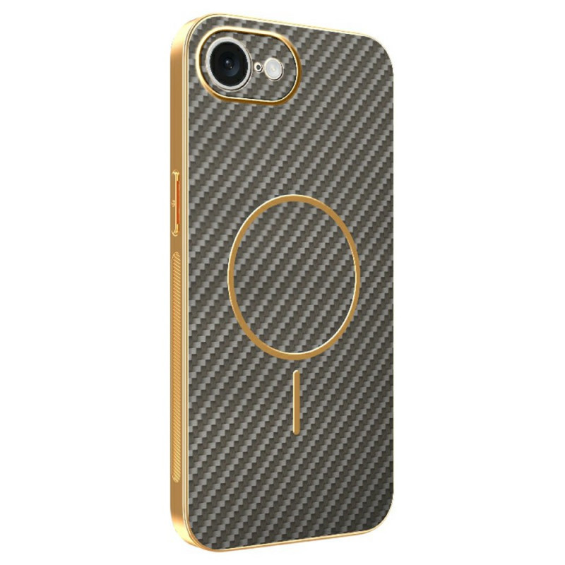 Funda iPhone 16E MagSafe Fibra de Carbono Texturizada