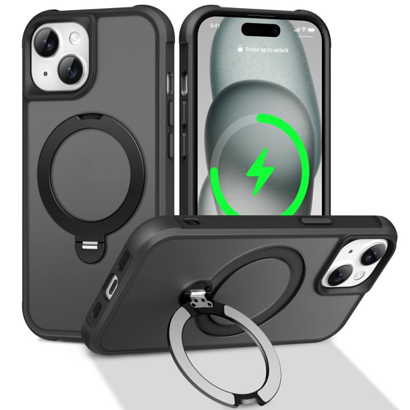 Funda MagSafe para iPhone 15 con soporte giratorio